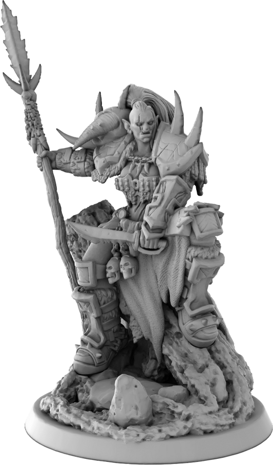Brayan Nafarrate - Orc w/Spear - DnD/TTRPG Figure/Miniature
