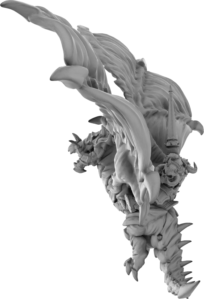 Brayan Nafarrate - Orc w/Dragon #1 - DnD/TTRPG Figure/Miniature