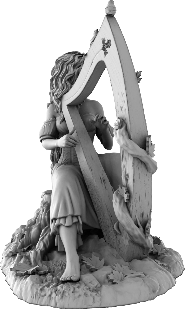 Amra 3D Art - Seasons - Autumn - 75mm Pin Up/Figure/Model/Diorama - Helios3DPrinting