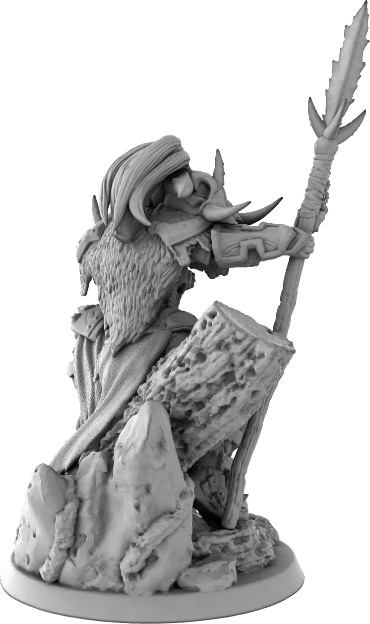 Brayan Nafarrate - Orc w/Spear - DnD/TTRPG Figure/Miniature