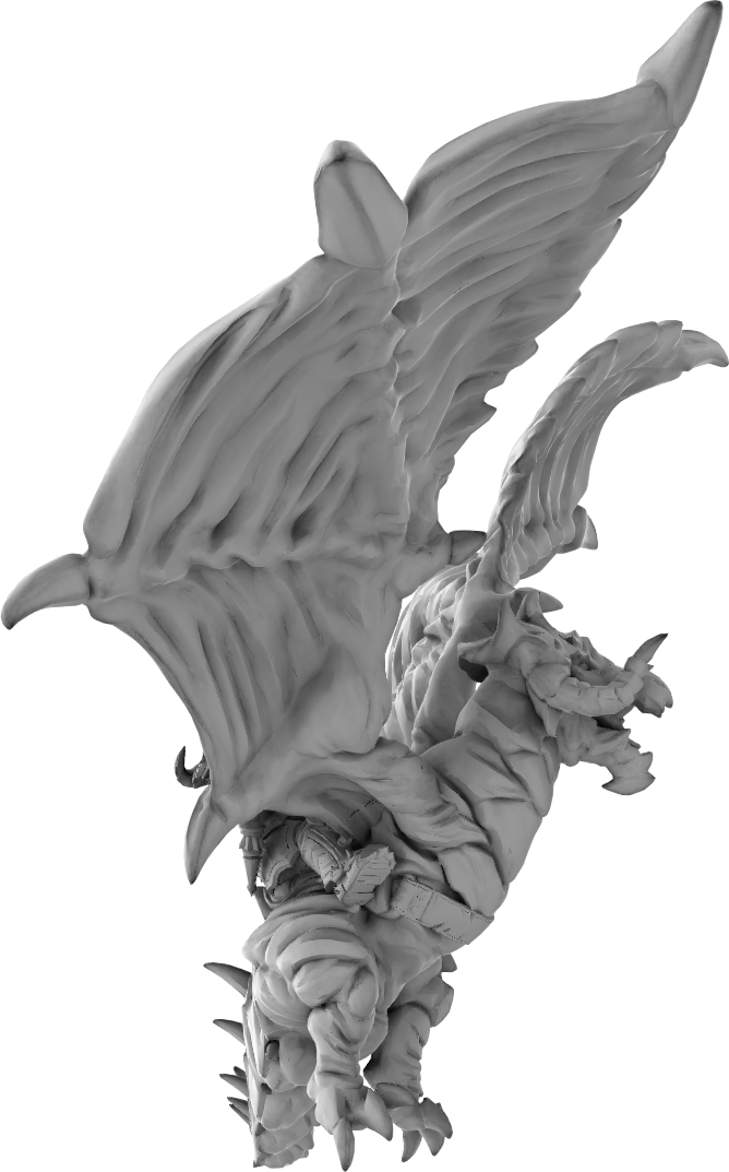 Brayan Nafarrate - Orc w/Dragon #1 - DnD/TTRPG Figure/Miniature