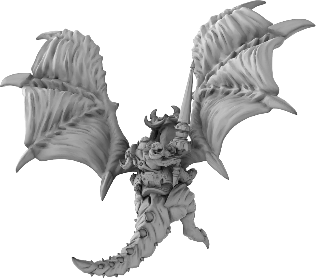 Brayan Nafarrate - Orc w/Dragon #1 - DnD/TTRPG Figure/Miniature