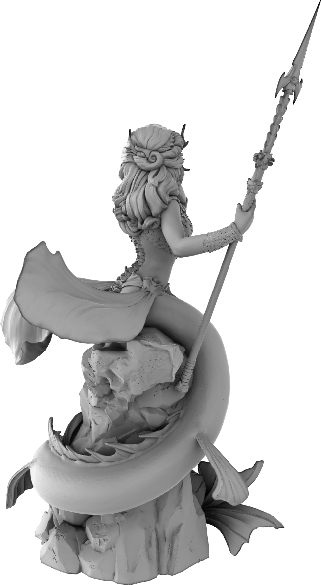 Amra 3D Art - Elements - Water - 75mm Pin Up/Figure/Model/Diorama - Helios3DPrinting