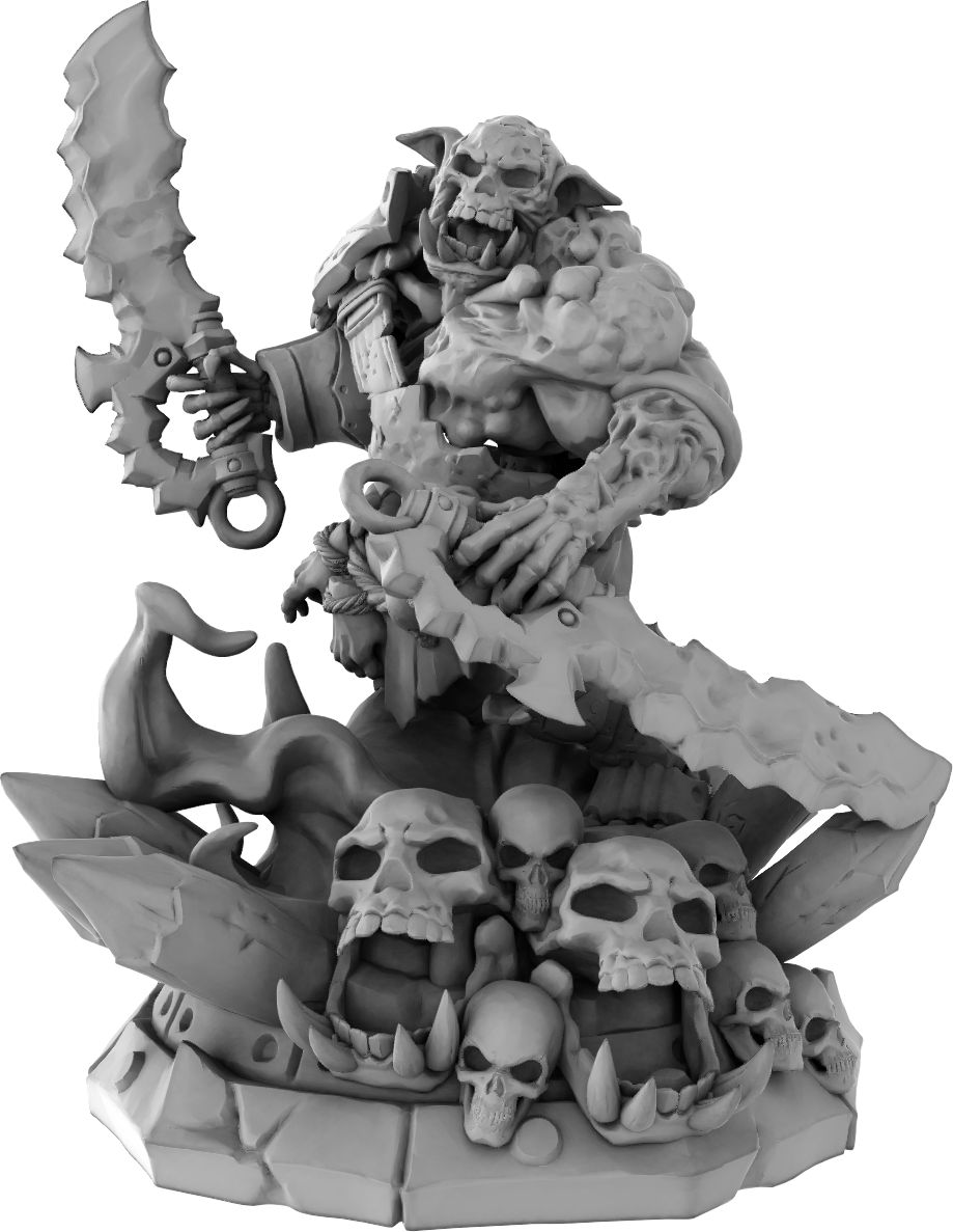 Brayan Nafarrate - Giants - Undead Orc #1 - DnD/TTRPG Figure/Miniature