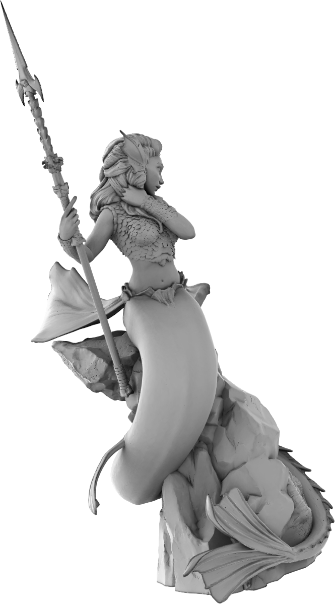 Amra 3D Art - Elements - Water - 75mm Pin Up/Figure/Model/Diorama - Helios3DPrinting