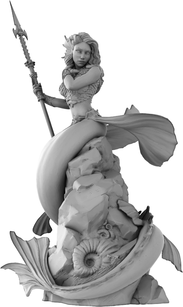Ember - Arkana - Kaia: Sting of Water - 75mm Pin Up/Figure/Model/Diorama