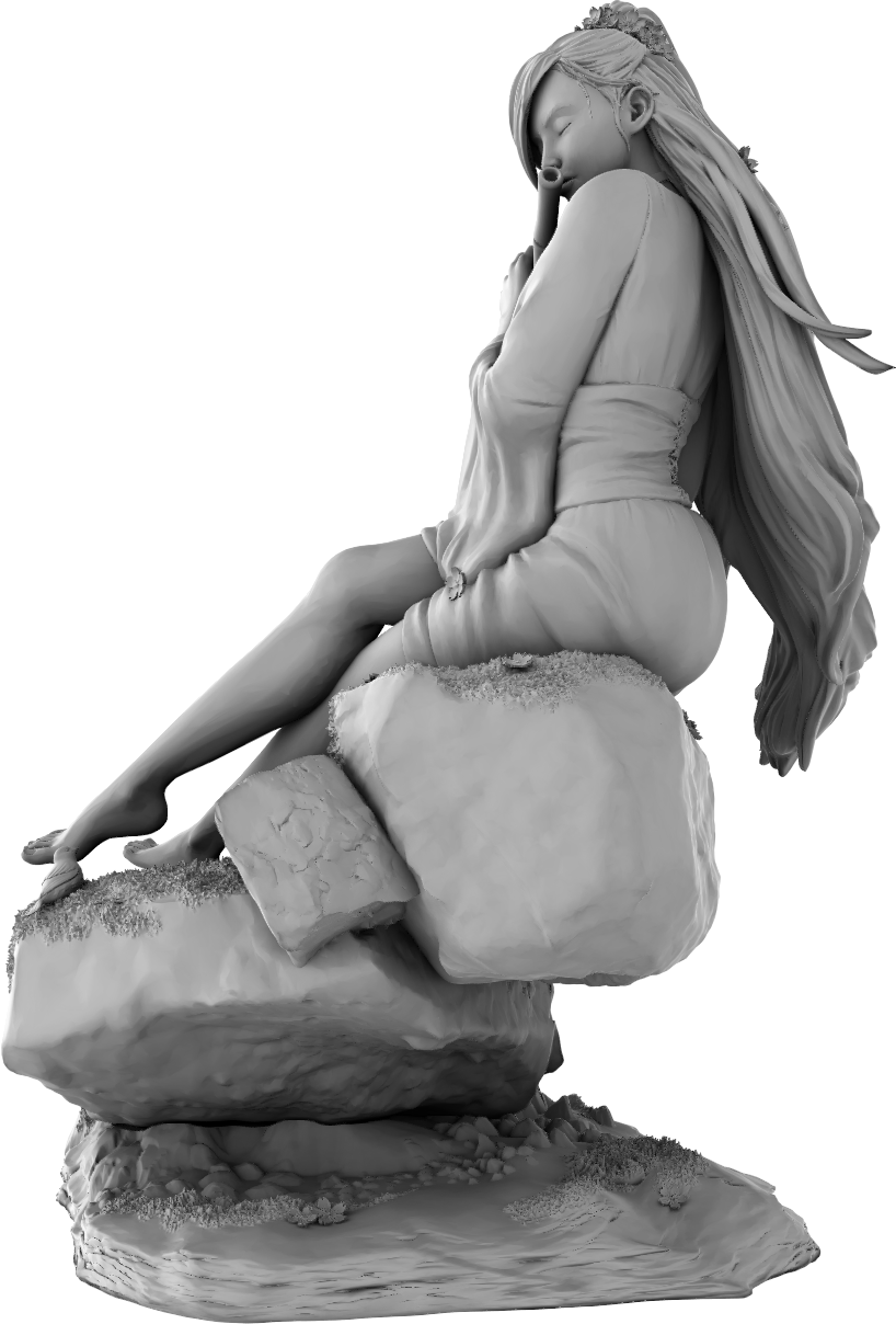 Amra 3D Art - Seasons - Spring - 75mm Pin Up/Figure/Model/Diorama - Helios3DPrinting