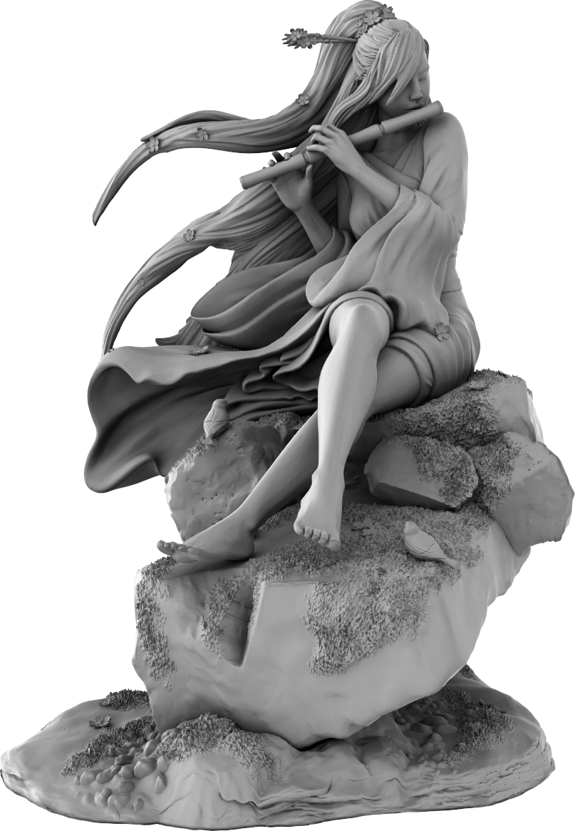 Amra 3D Art - Seasons - Spring - 75mm Pin Up/Figure/Model/Diorama - Helios3DPrinting
