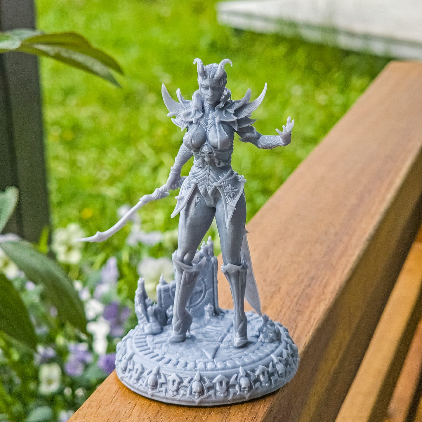 Grey Alchemists - Tiefling Warrior - 32mm/75mm DnD/Pathfinder/TTRPG Figure