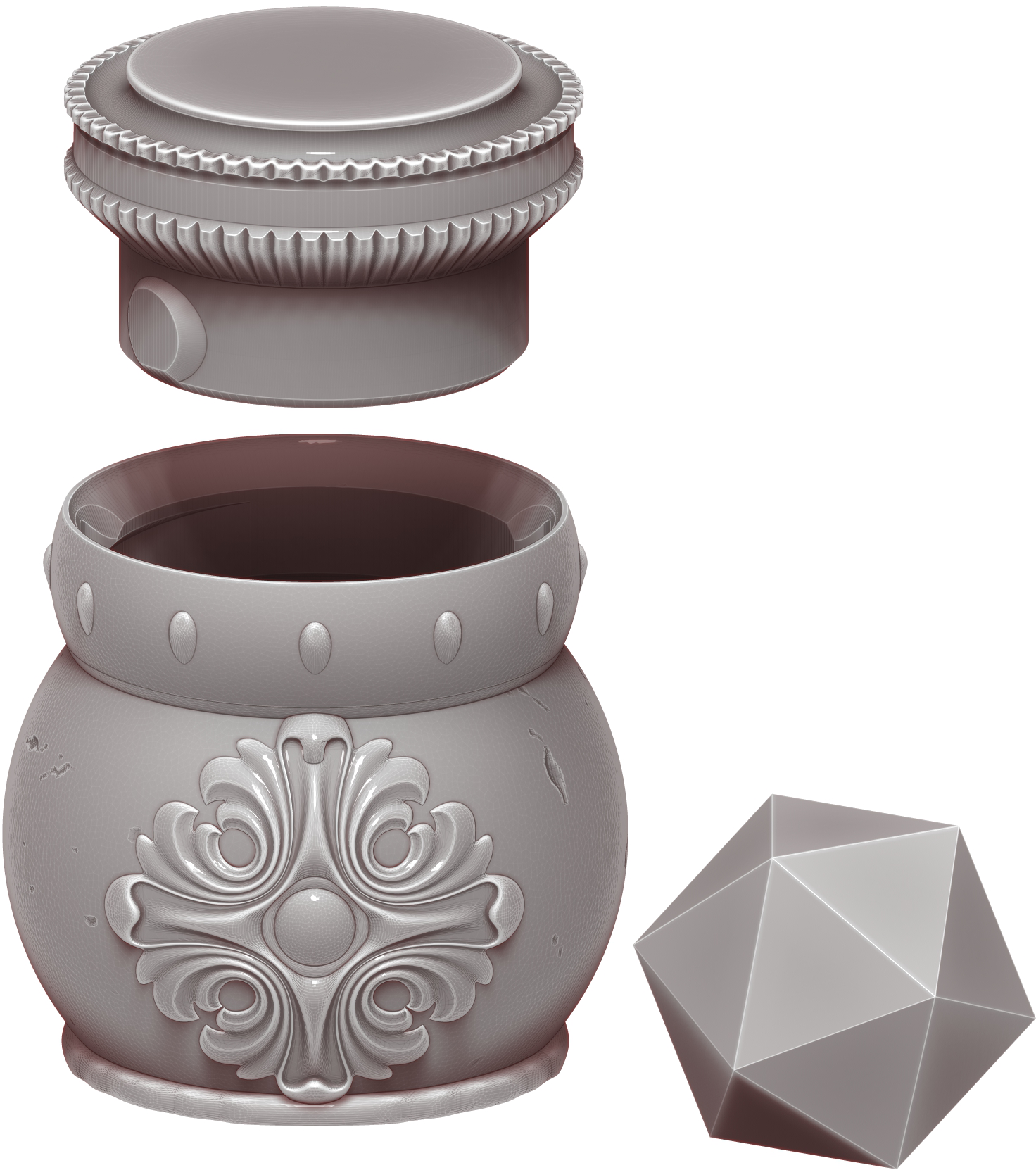 Ars Moriendi - Tiny Potions Dice Holder - Decorative  - DnD/TTRPG/Roleplaying/Wargames - Helios3DPrinting
