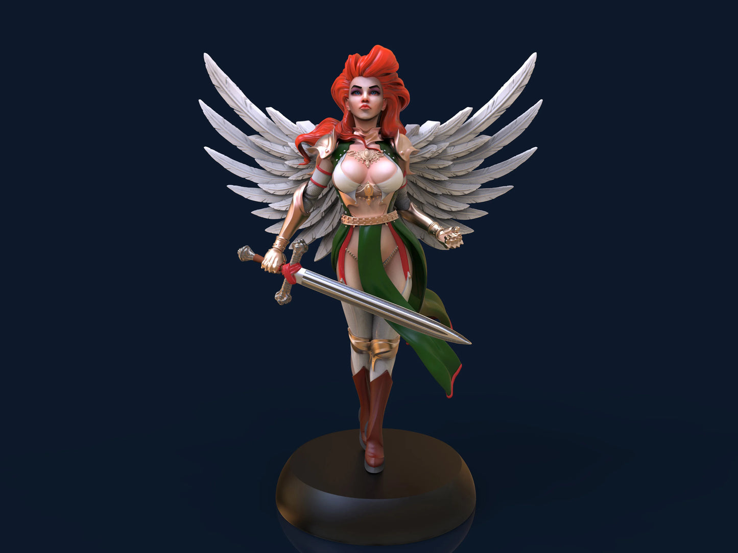 HoldMyMiniatures - Aasimar Paladin - 75mm Pin Up/Figure/Model/Diorama