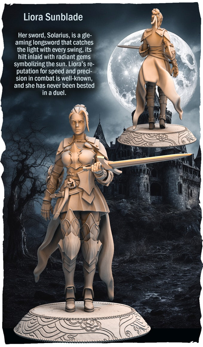 RN Estudio - Characters - Liora Sunblade - 75mm Pin Up/Figure/Model/Diorama