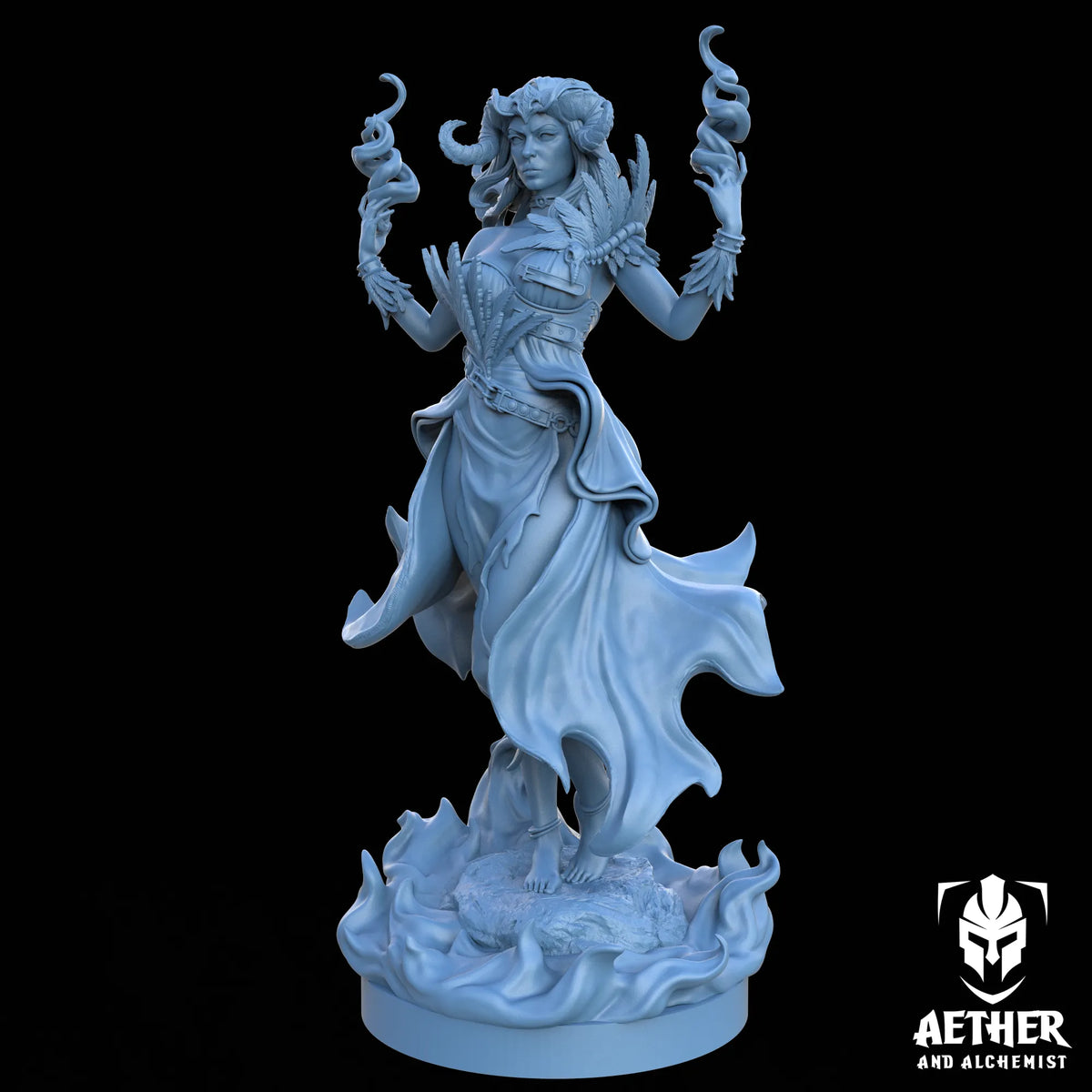 Aether & Alchemist - Ignara Flareborn - 75mm Pin Up/Figure/Model/Diorama