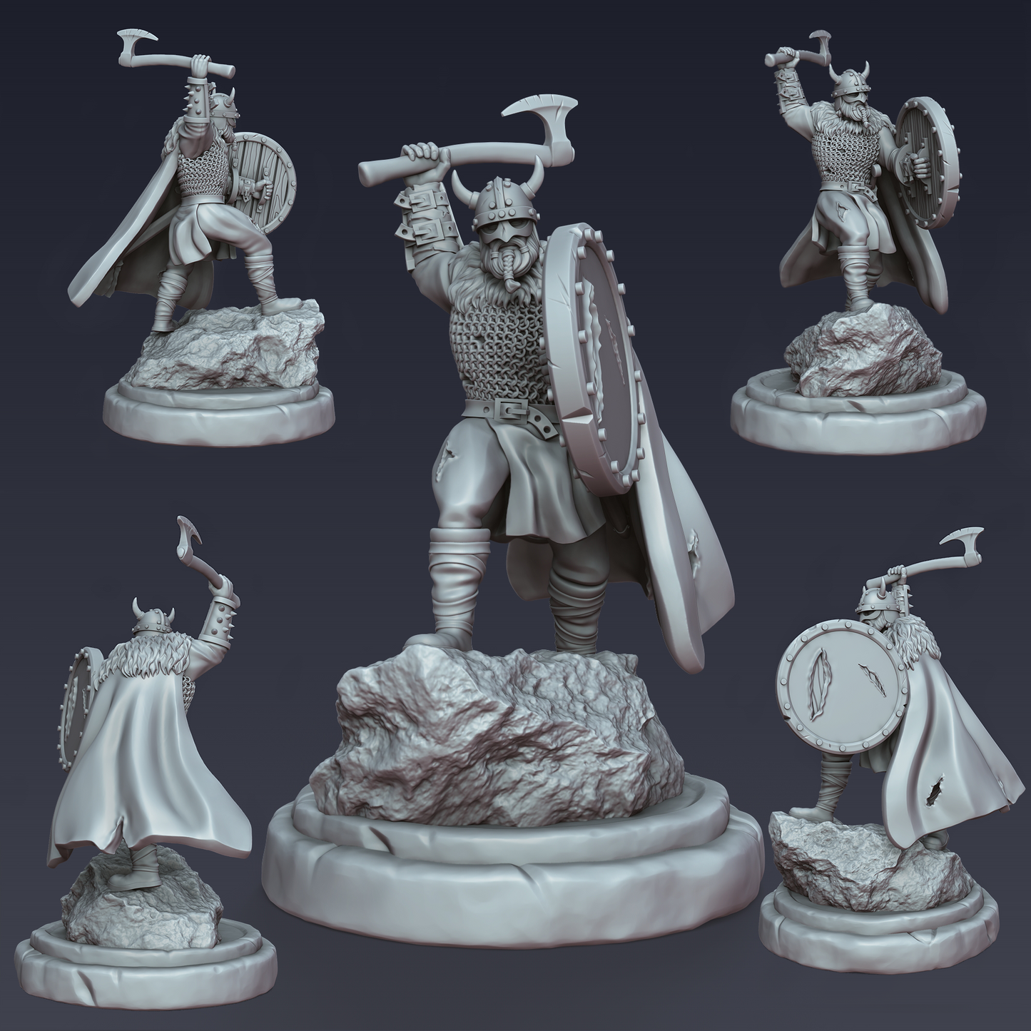 Mad Mara Miniatures - Viking Warrior - DnD/TTRPG Figure/Miniature