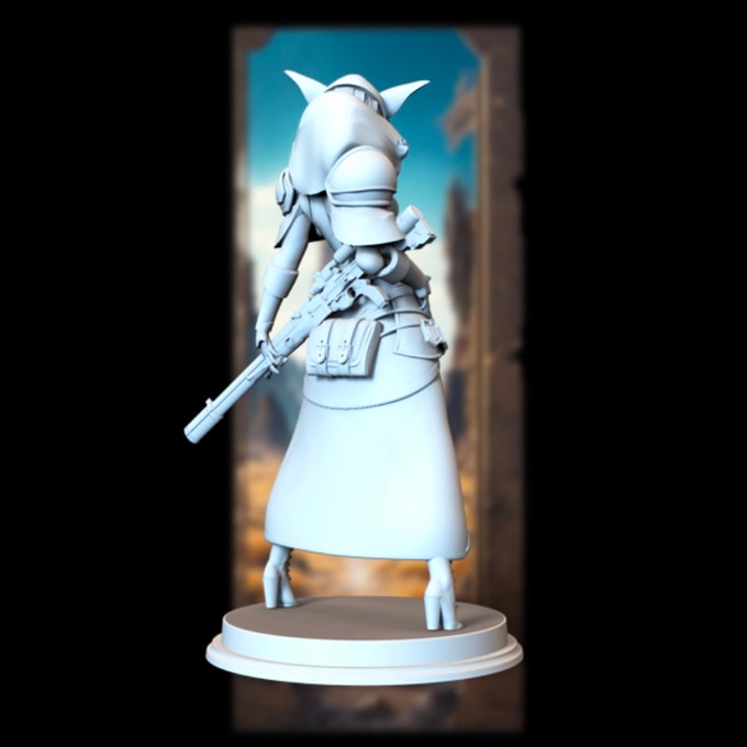 Broken Sword - Post Apocalyptic Elves - Lyra Dawnweaver - 75/100mmmm Pin Up/Figure/Model/Diorama