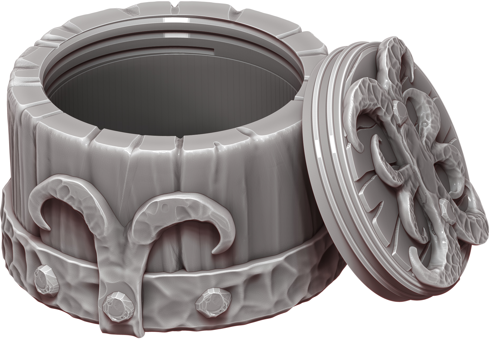 Ars Moriendi - Mythic Dice Box - Dragon Skull - DnD/TTRPG/Roleplaying/Wargames - Helios3DPrinting