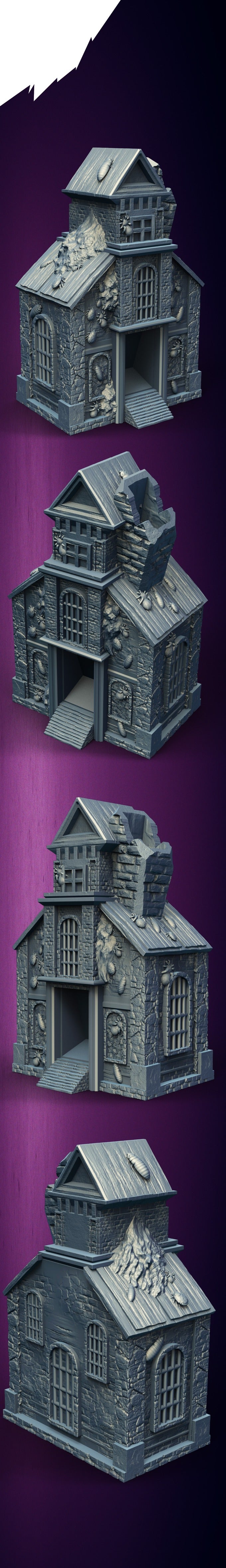 Slope3D - Infested School Dice Tower - DnD/TTRPG/Roleplaying/Wargames