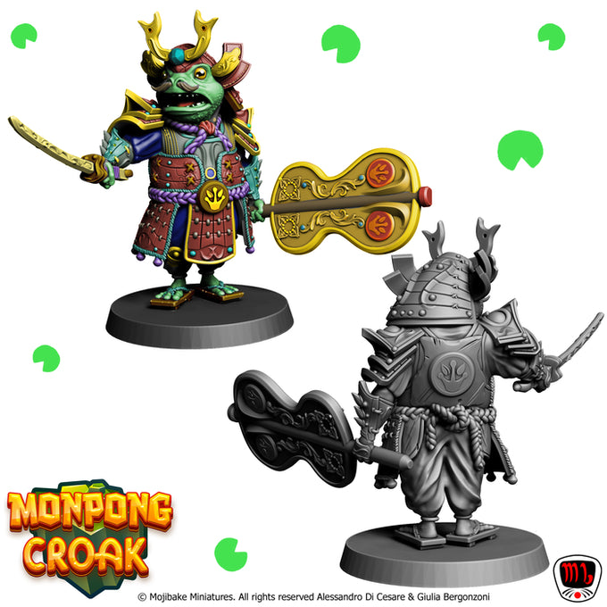 Mojibake - Monpong Croak - Tortle Shogun - DnD/TTRPG Figure/Miniature