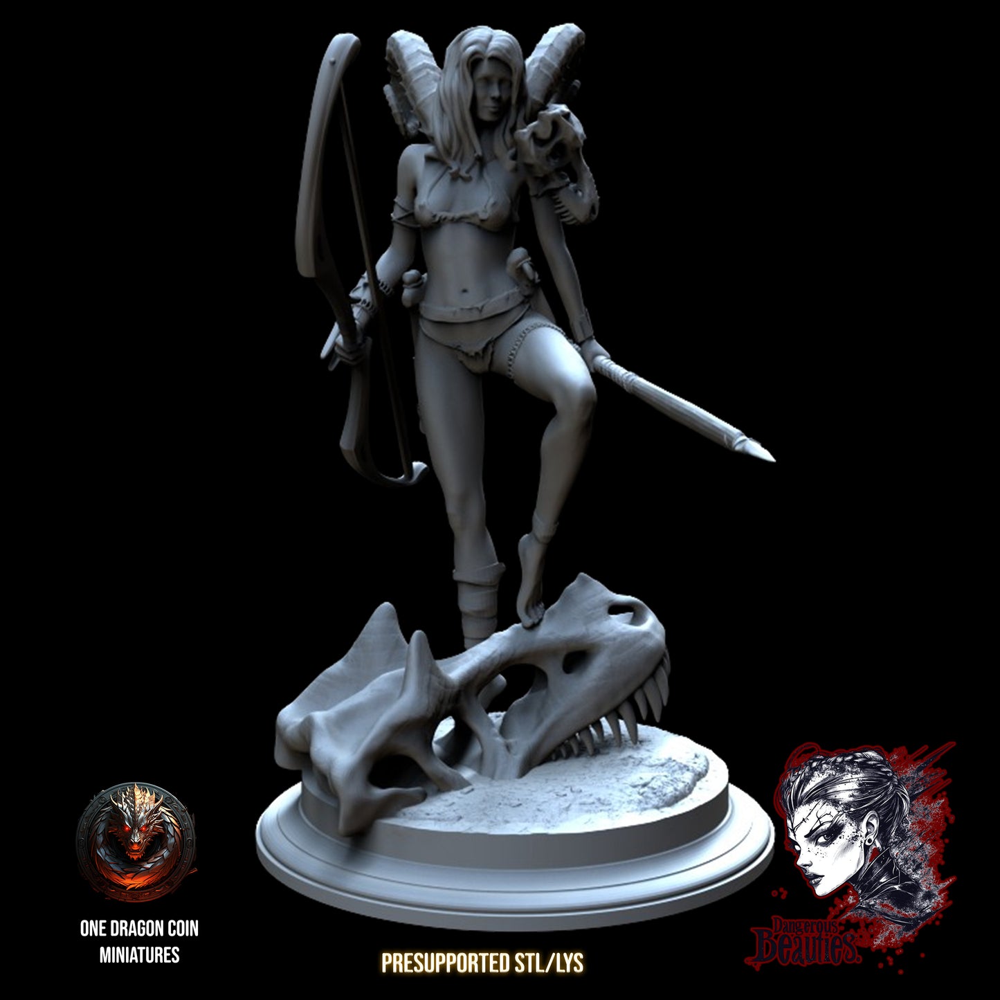 One Dragon Coin - Aveline, Huntress - DnD/TTRPG Figure/Miniature