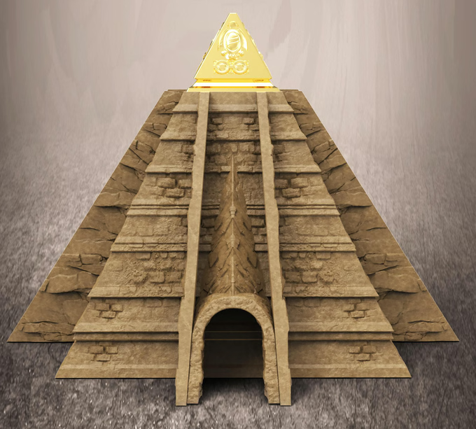 Slope3D - Pyramid (Wizard) Dice Tower - DnD/TTRPG/Roleplaying/Wargames