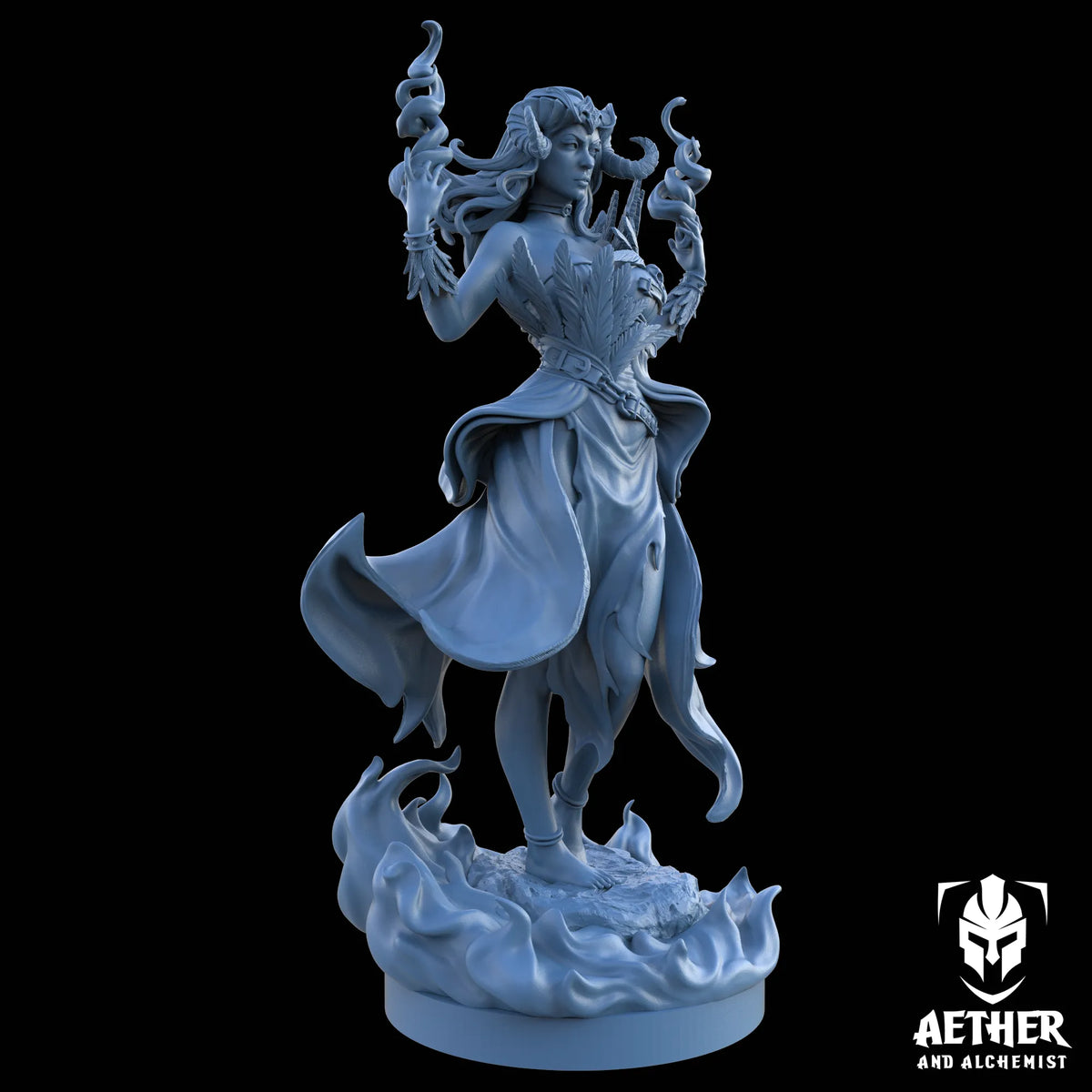 Aether & Alchemist - Ignara Flareborn - 75mm Pin Up/Figure/Model/Diorama