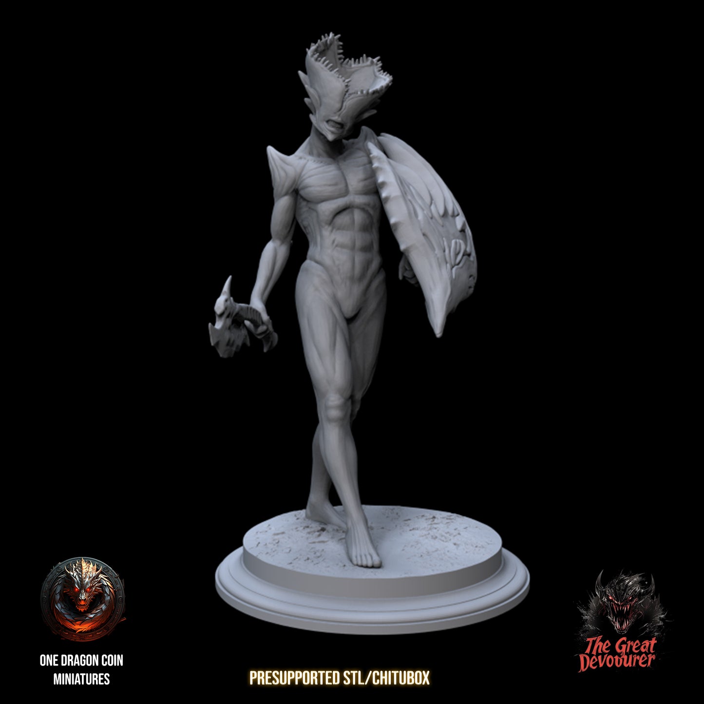 One Dragon Coin - Devouring Demon Infantry - DnD/TTRPG Figure/Miniature