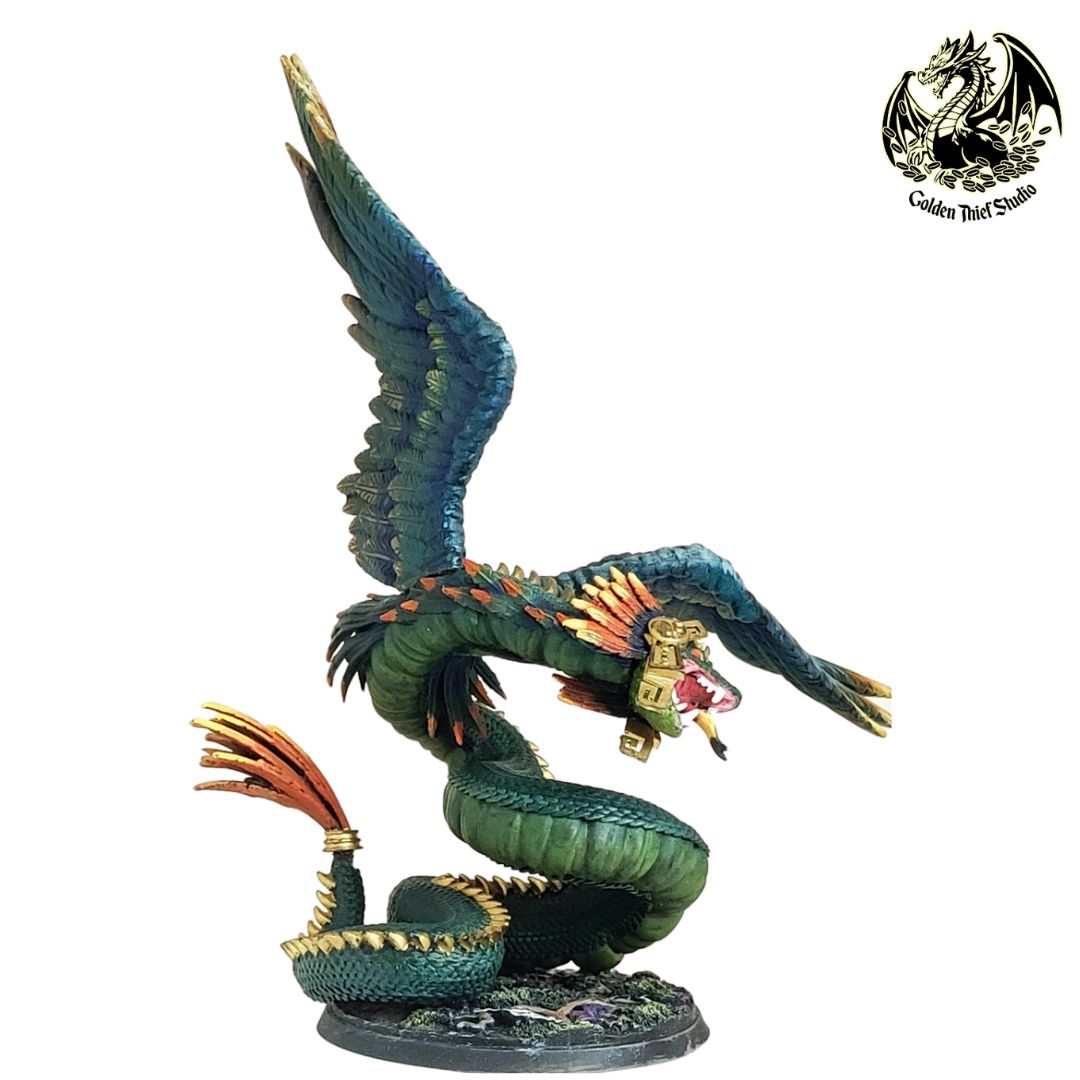 Golden Thief Studio - Quetzalcoatl, Jade God - DnD/TTRPG Figure/Miniature