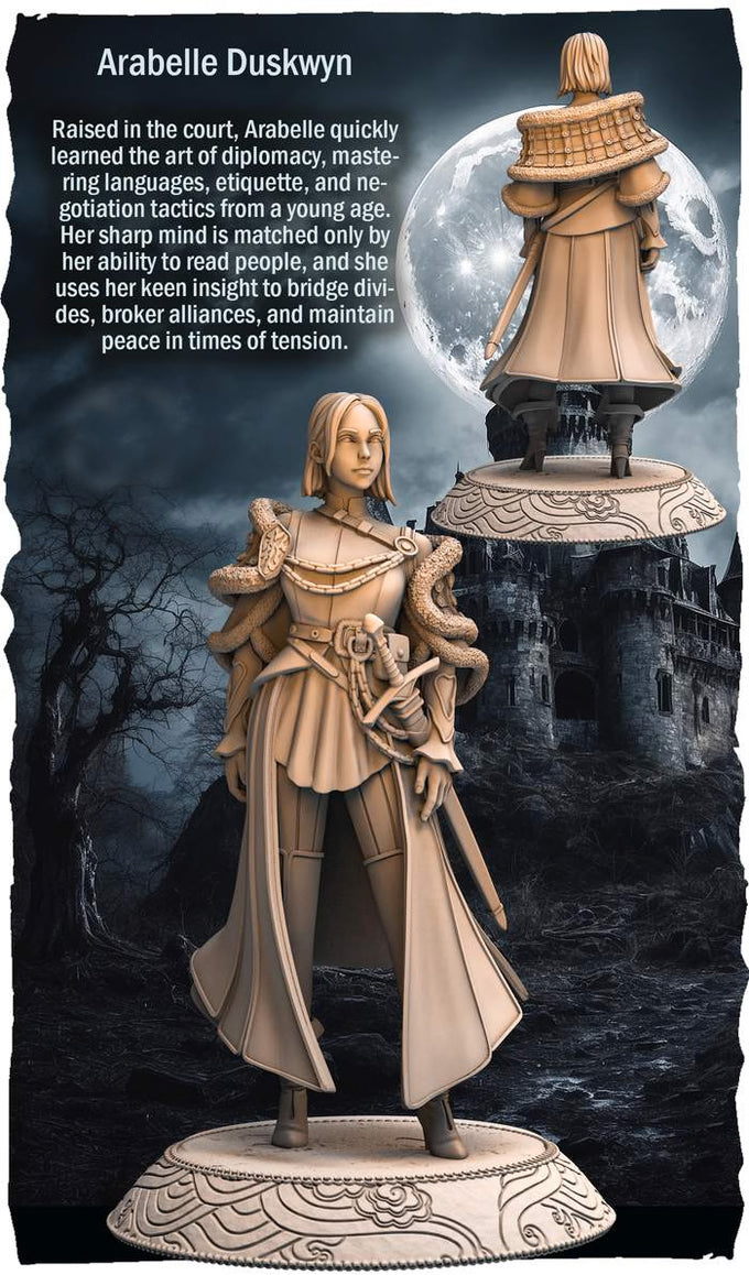 RN Estudio - Characters - Arabelle Duskwyn - 75mm Pin Up/Figure/Model/Diorama