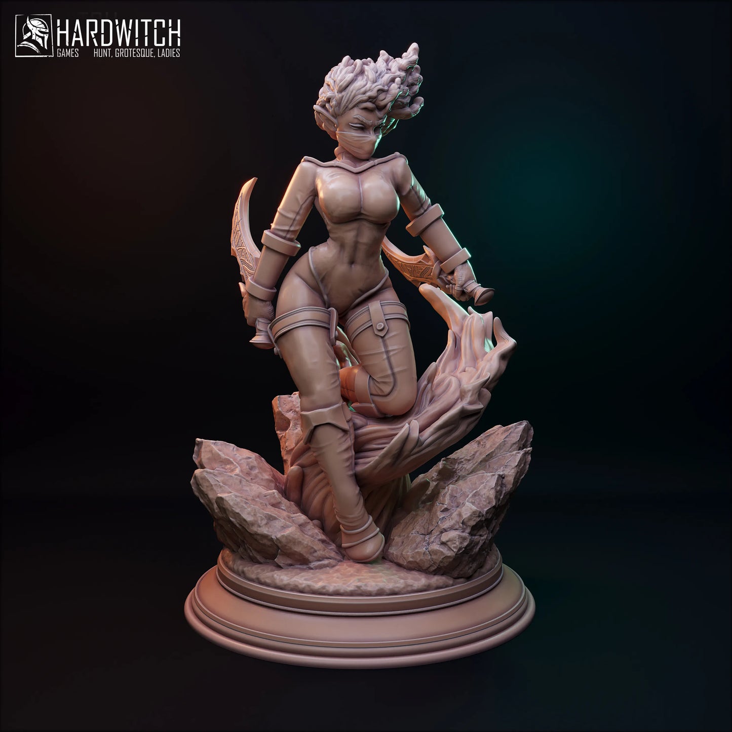 HardWitch Games - Assassin Elves - Gerda - DnD/TTRPG Figure/Miniature