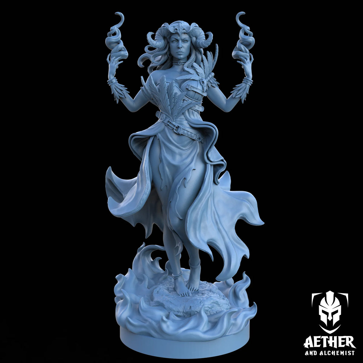 Aether & Alchemist - Ignara Flareborn - 75mm Pin Up/Figure/Model/Diorama
