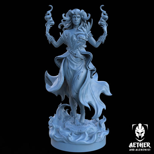 Aether & Alchemist - Ignara Flareborn - 75mm Pin Up/Figure/Model/Diorama