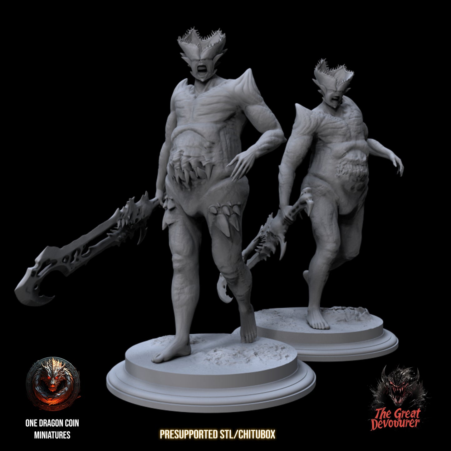 One Dragon Coin - Devouring Demon Abominations - DnD/TTRPG Figure/Miniature