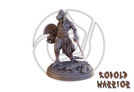 Vortex Studios - Rage of Kobolds - Warrior - DnD/TTRPG Figure/Miniature