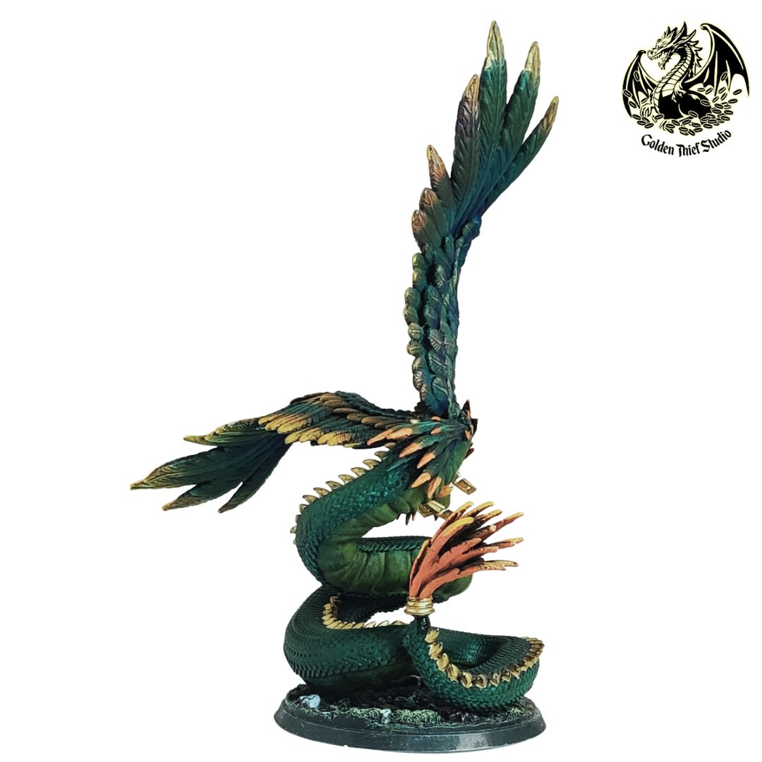 Golden Thief Studio - Quetzalcoatl, Jade God - DnD/TTRPG Figure/Miniature