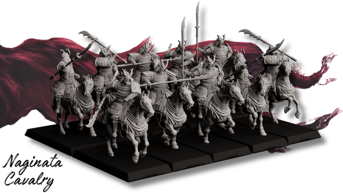 Forged Path - Tokugawa Bushido - Cavalry Naginata - DnD/Pathfinder/TTRPG Figure