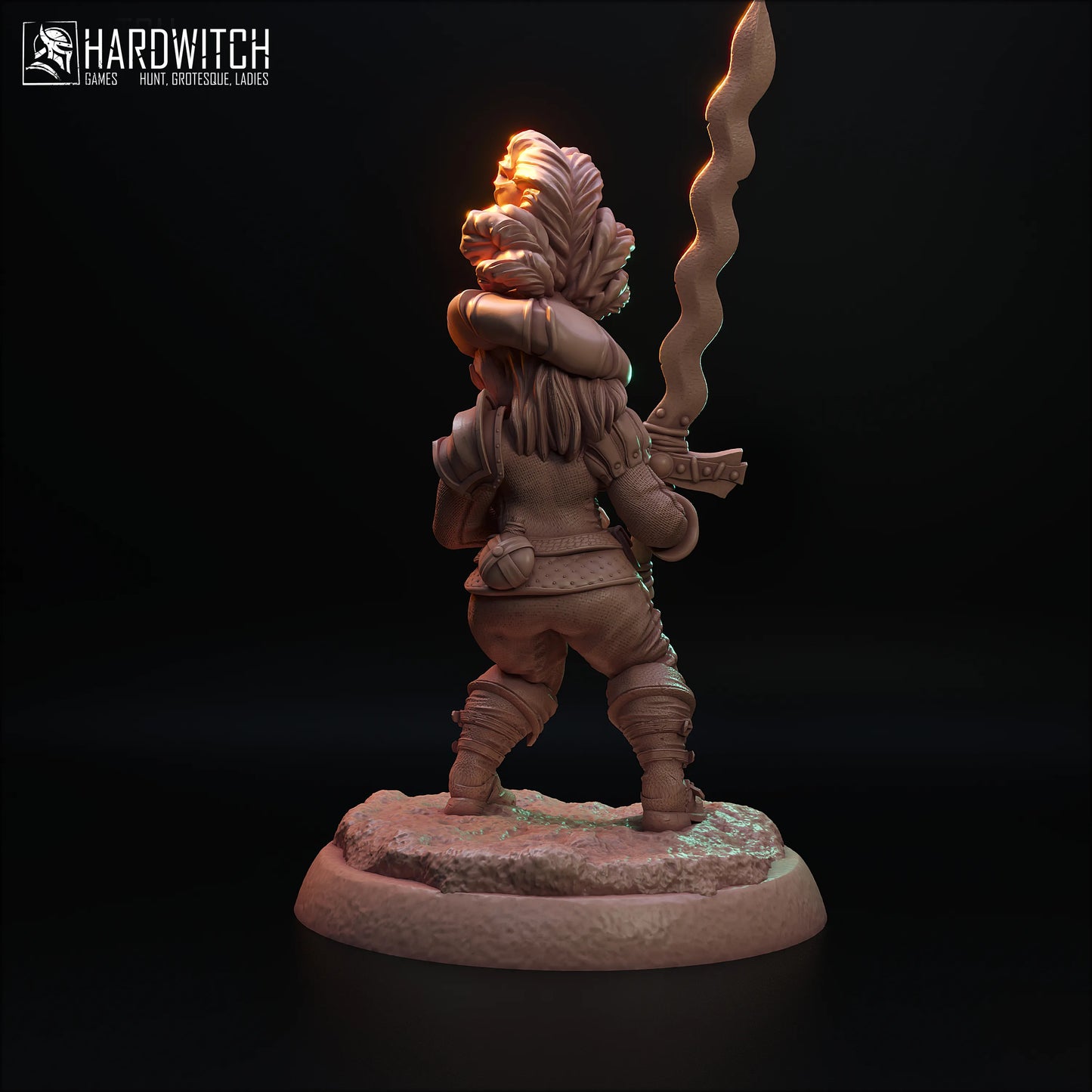 HardWitch Games - Blazing Blades - Lilu - DnD/TTRPG Figure/Miniature