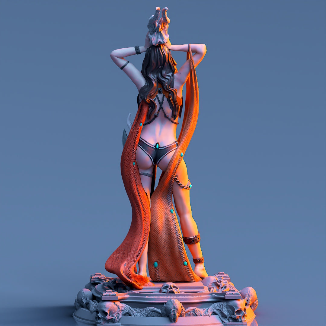 Printomancer - Boneflesh Necromancer - 32/75mm Pin Up/Figure/Model/Diorama