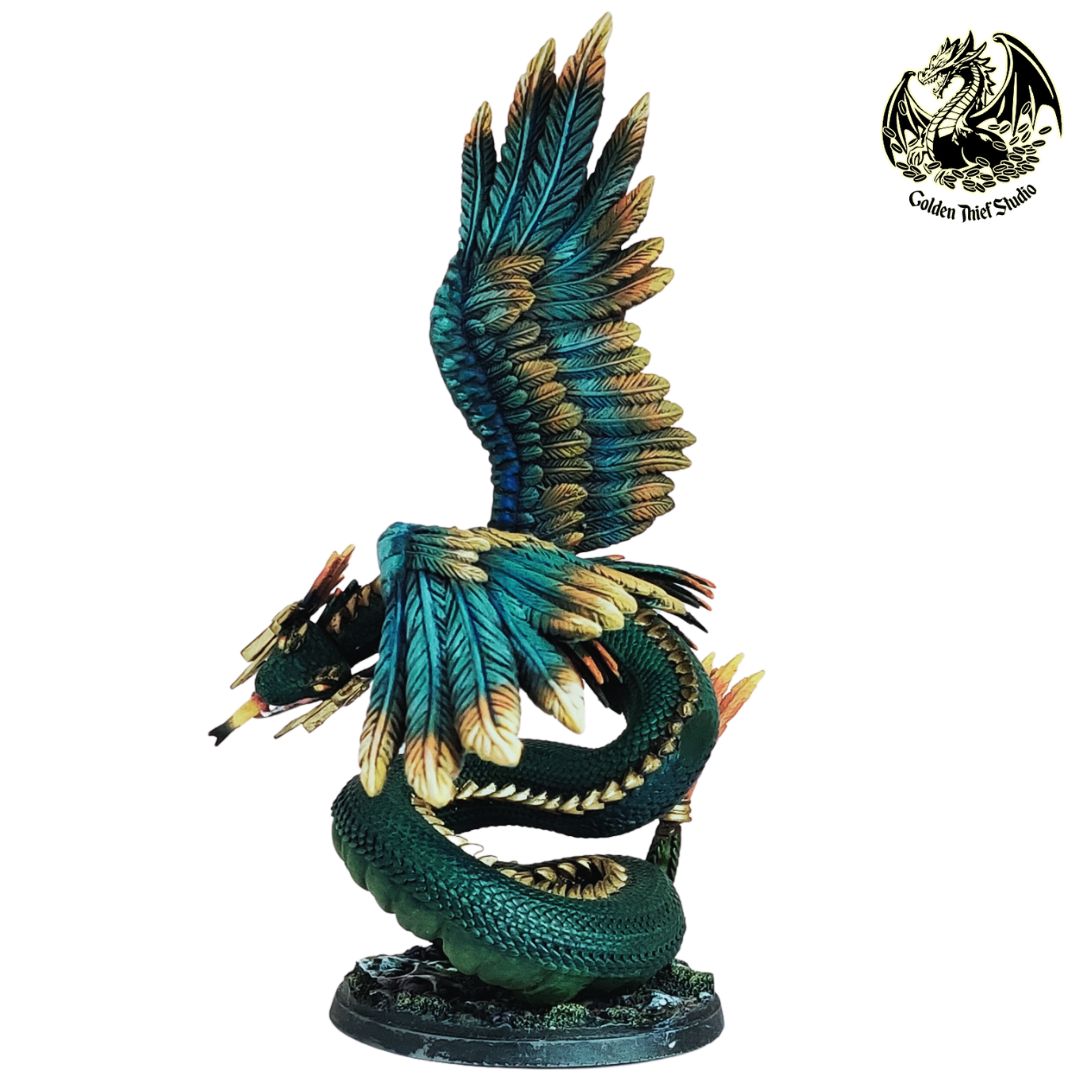 Golden Thief Studio - Quetzalcoatl, Jade God - DnD/TTRPG Figure/Miniature