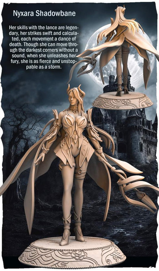 RN Estudio - Characters - Nyxara Shadowbane - 75mm Pin Up/Figure/Model/Diorama