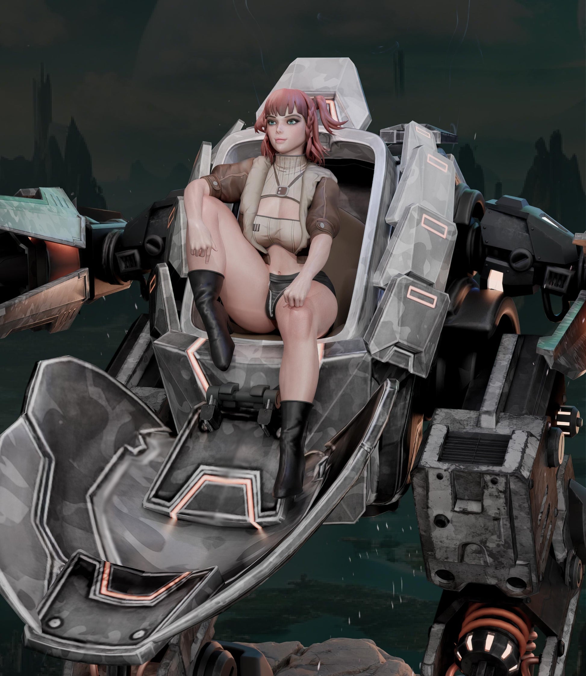 AMCM Studios - Nova Striker - 32/75mm Pin Up/Figure/Model/Diorama - Helios3DPrinting