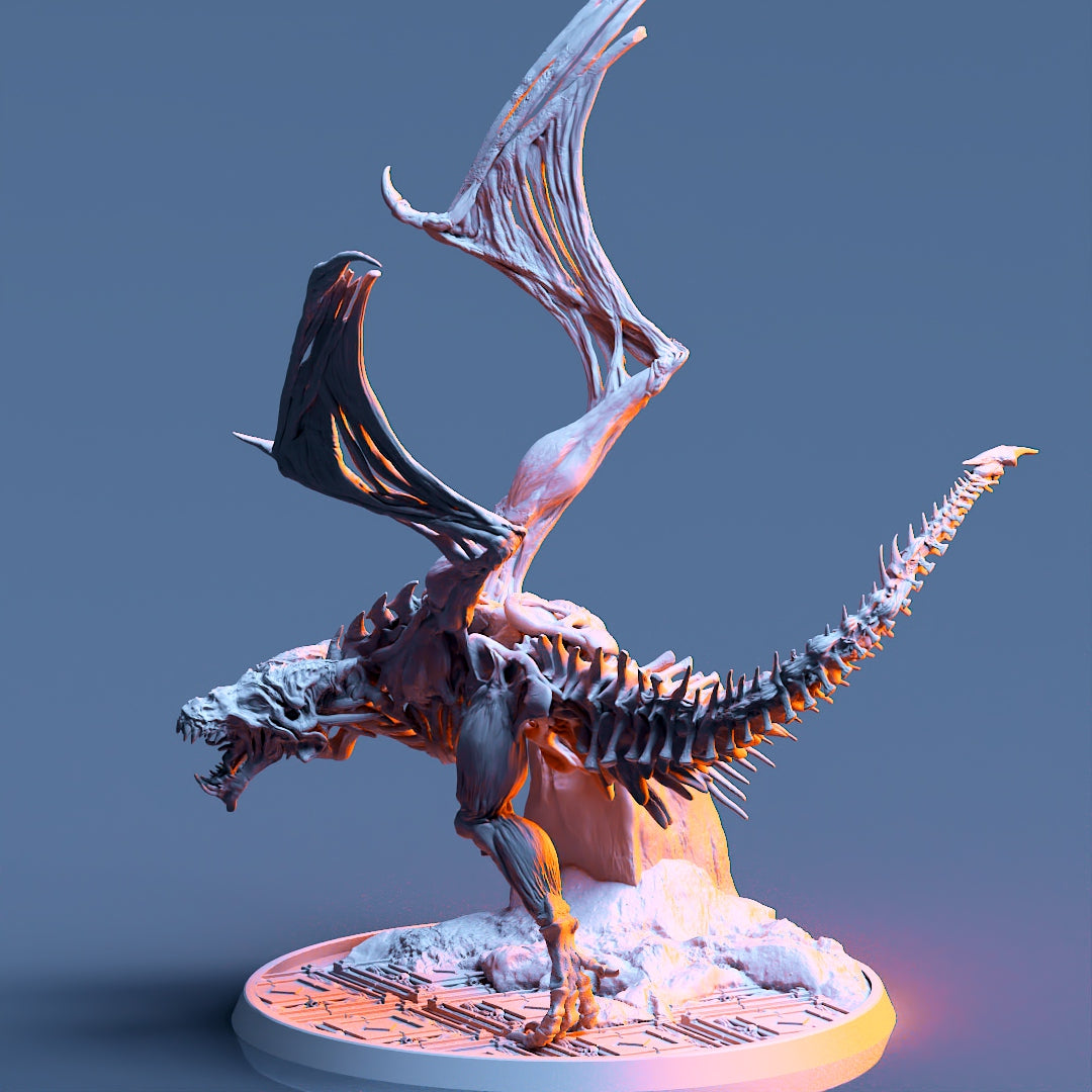 Printomancer - Undead Wyvern - DnD/TTRPG Figure/Miniature