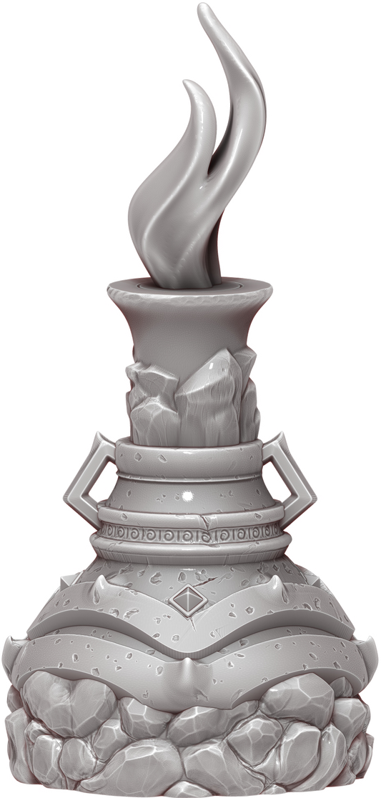Ars Moriendi - Mythic Potion Dice Holder - Fire Giant Strength - DnD/TTRPG/Roleplaying/Wargames - Helios3DPrinting