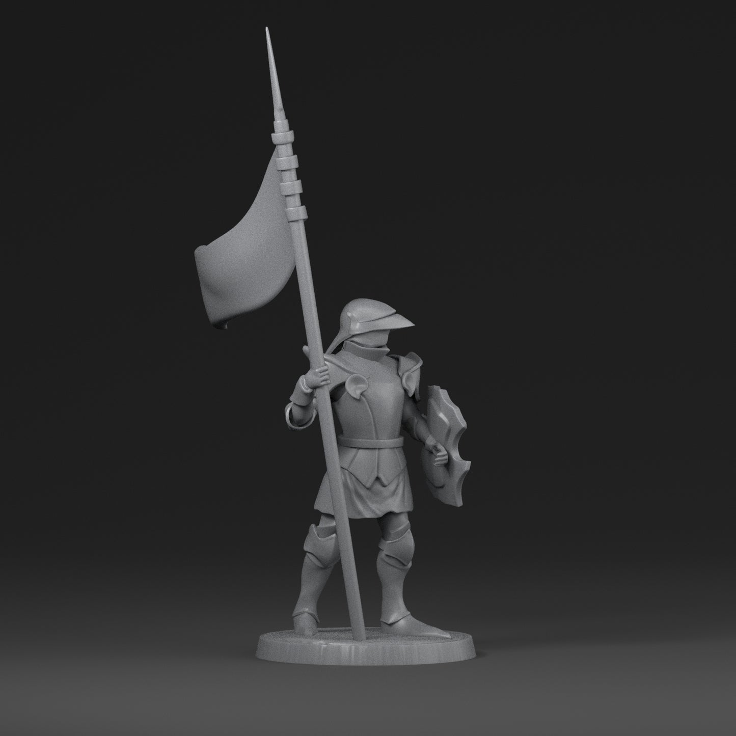 Dinoworld - Kingdoms #3 - Spearman #1 - DnD/Pathfinder/TTRPG Figure