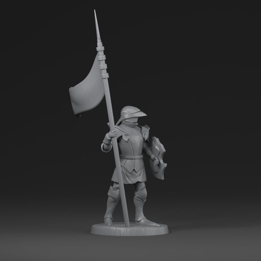 Dinoworld - Kingdoms #3 - Spearman #1 - DnD/Pathfinder/TTRPG Figure