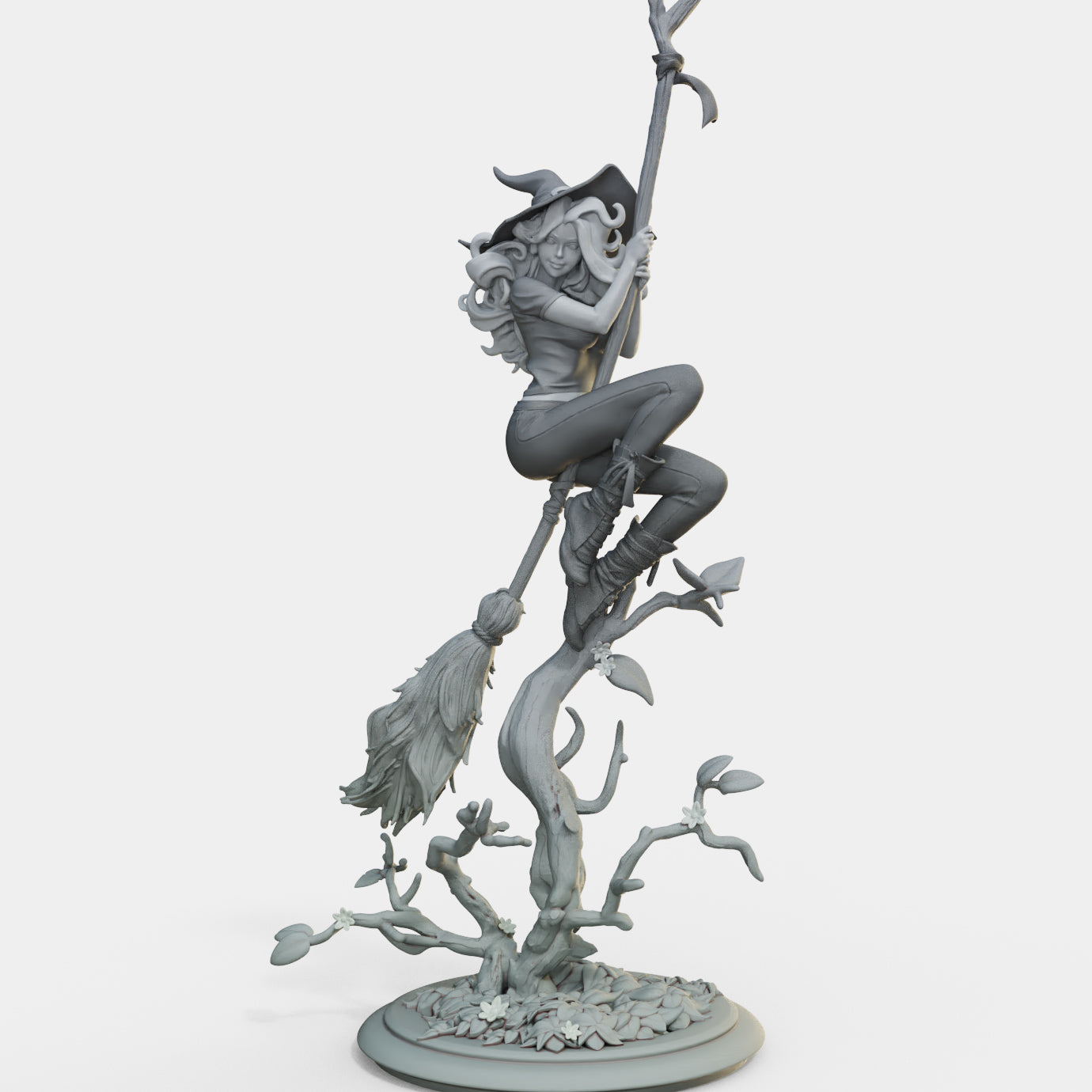 Female Miniatures - Bloodbound Witches - Sarina - 32/75/120mm Pin Up/Figure/Figurine/Diorama - Helios3DPrinting