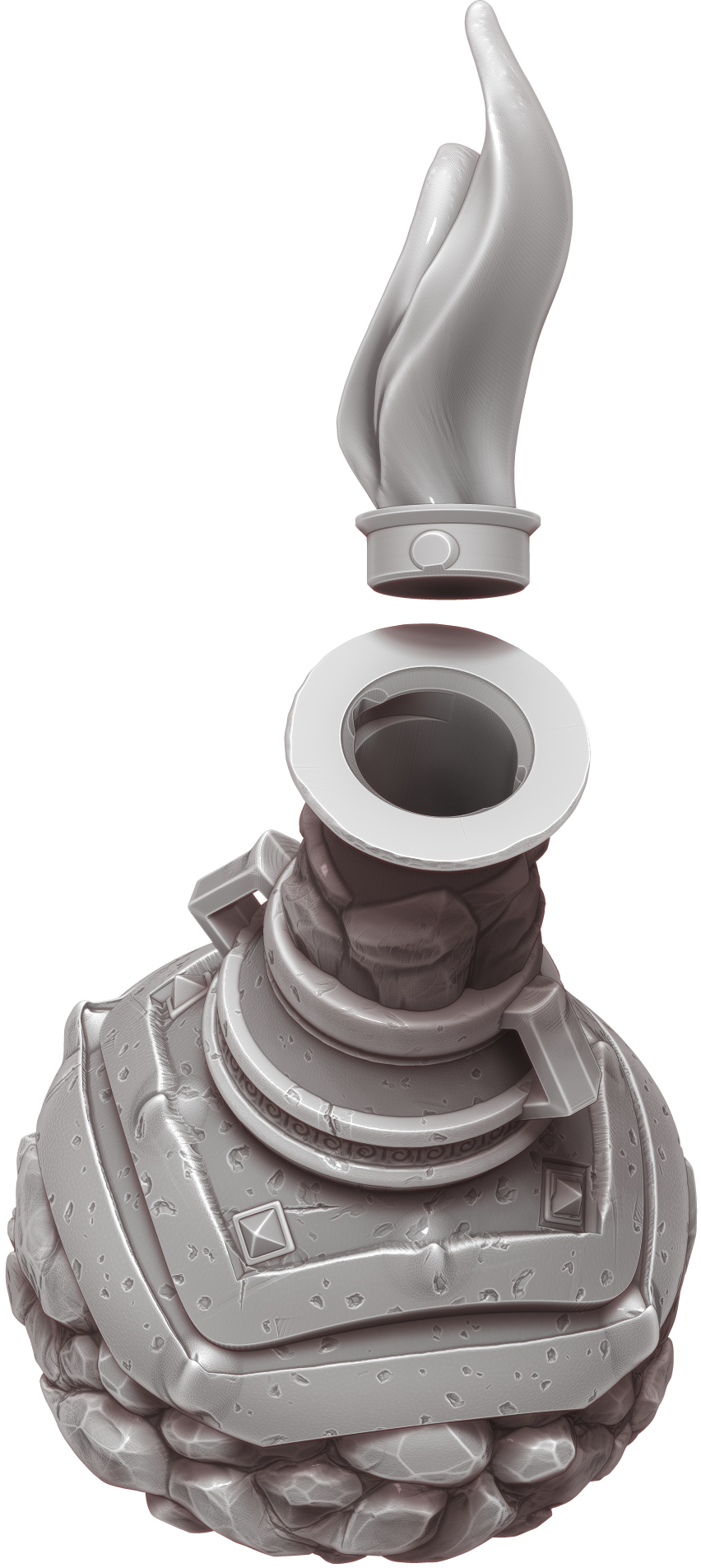 Ars Moriendi - Mythic Potion Dice Holder - Fire Giant Strength - DnD/TTRPG/Roleplaying/Wargames - Helios3DPrinting