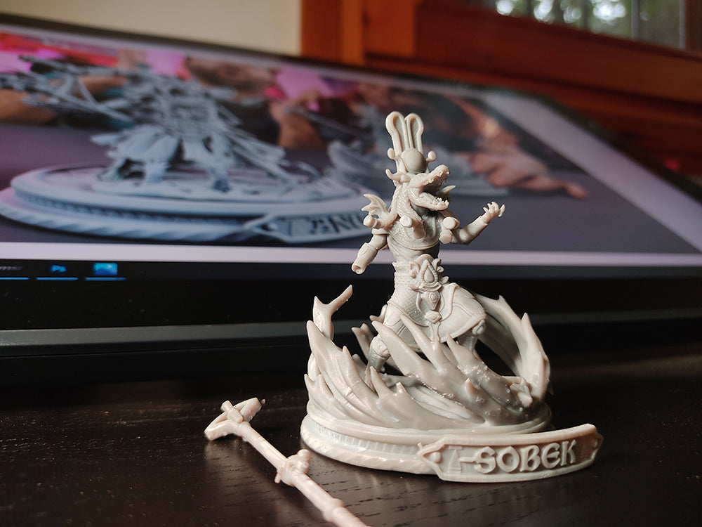 Mojibake - Lore of the Nile - Sekhmet, Goddess of War - 120mm Pin Up/Figure/Model/Diorama - Helios3DPrinting