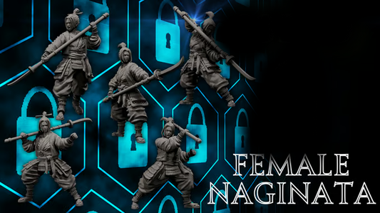 Forged Path - Tokugawa Ronin - Female Naginata - DnD/Pathfinder/TTRPG Figure