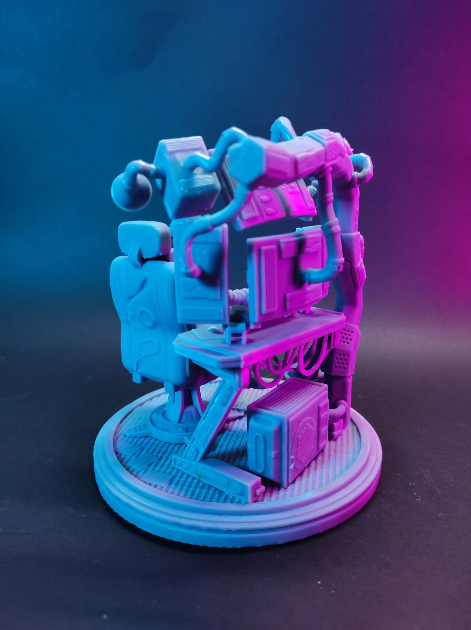 Alessandro Di Cesare - Chroma City - Ada, Cyber Sentinel - 100mm Pin Up/Figure/Model/Diorama - Helios3DPrinting