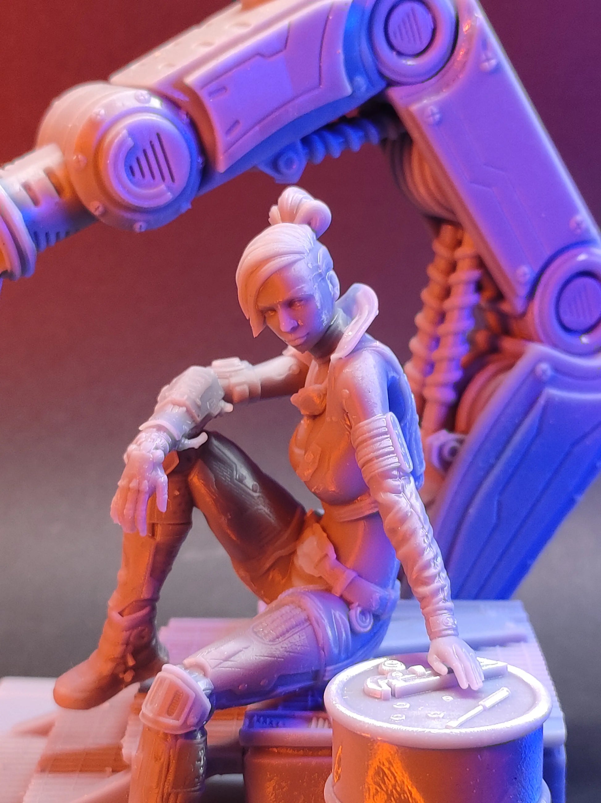 Alessandro Di Cesare - Chroma City - Nova, Gearheart Maverick - 100mm Pin Up/Figure/Model/Diorama - Helios3DPrinting